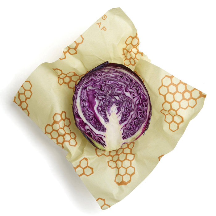 Large Beeswax Food Wrap - Honeycomb Print