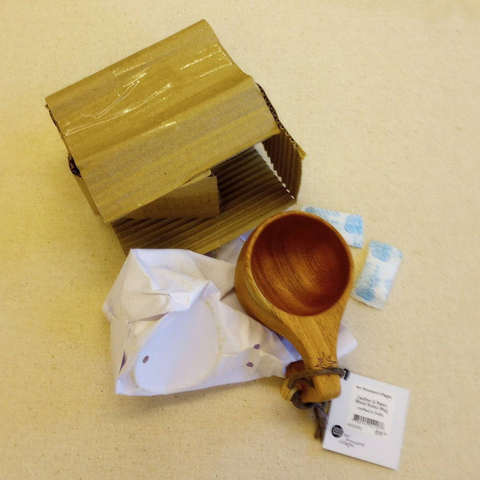 Leather & Neem Wood Kuksa Mug