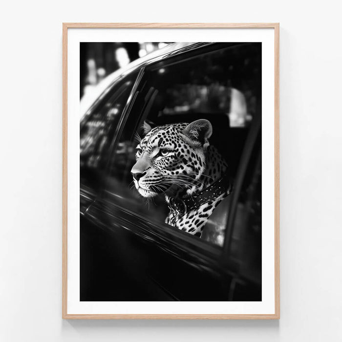 Leopard in Car