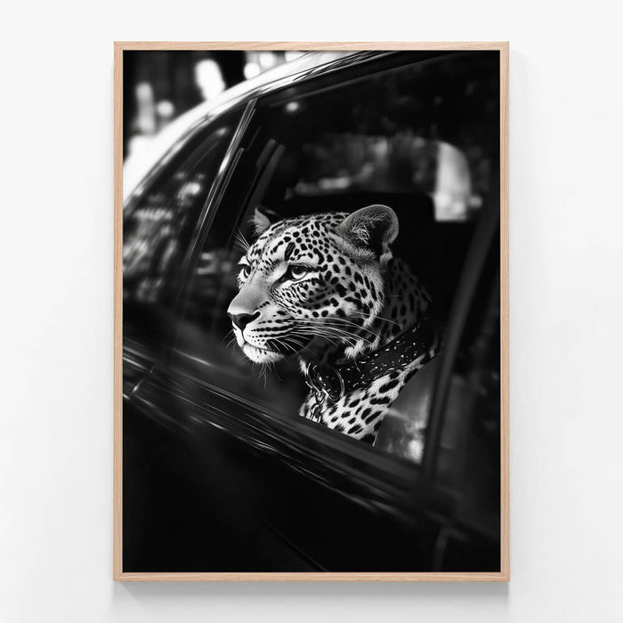 Leopard in Car