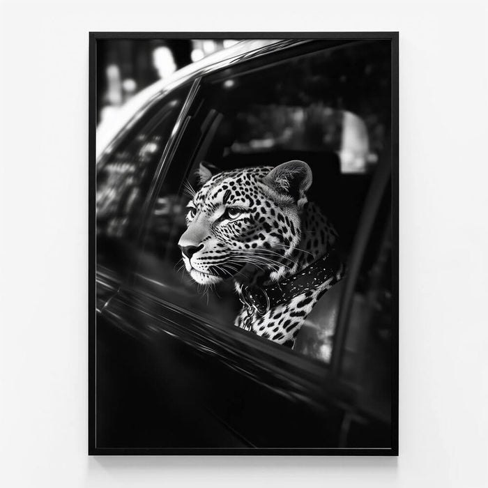 Leopard in Car