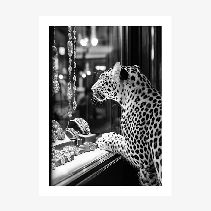 Leopard Jewels wall art print