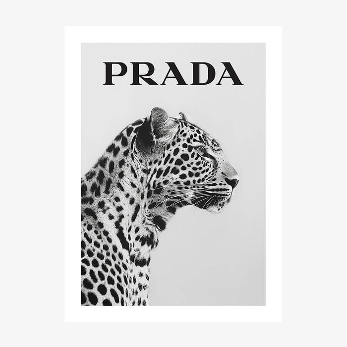 Prada Leopard wall art print