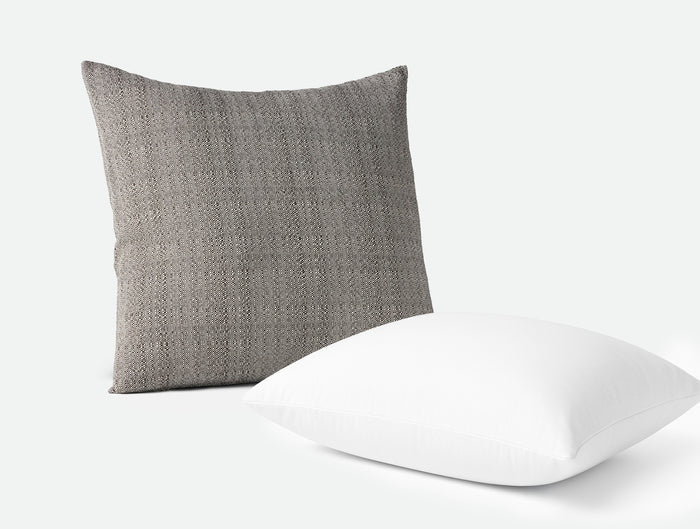 Lido Organic Decorative Pillow Cover + Pillow Insert Set
