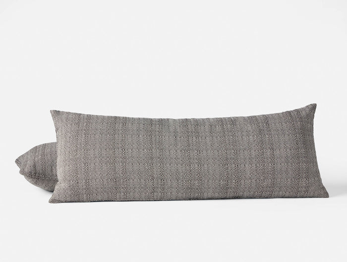 Lido Organic Decorative Pillow Cover - Coyuchi | Undyed w/Espresso