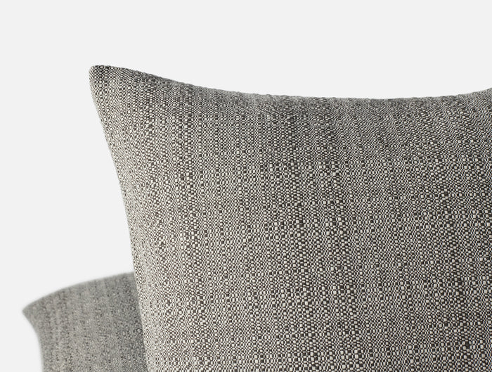 Lido Organic Decorative Pillow Cover - Coyuchi | Undyed w/Espresso