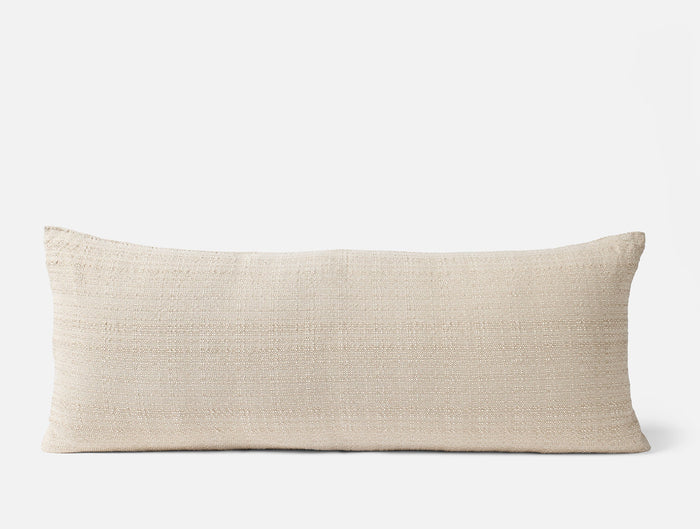 Lido Organic Decorative Pillow Cover - Coyuchi | Undyed w/Khaki