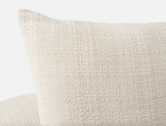 Lido Organic Decorative Pillow Cover - Coyuchi | Undyed w/Khaki