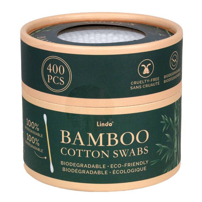 Lindo Bamboo Cotton Swabs - 400pcs/pk