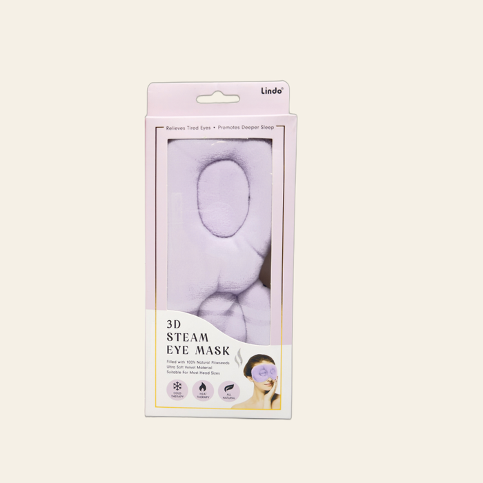 Lindo Velvet 3D Steam Eye Mask with Flaxseed