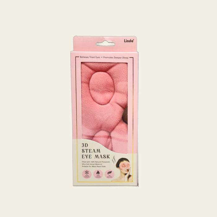 Lindo Velvet 3D Steam Eye Mask with Flaxseed