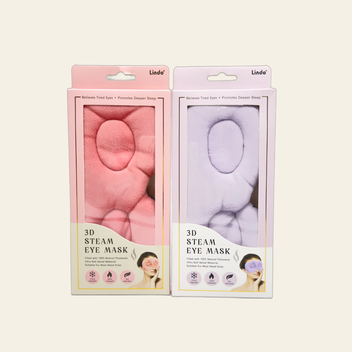 Lindo Velvet 3D Steam Eye Mask with Flaxseed