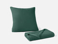 Linea Organic Knit Throw + Decorative Pillow Cover Set