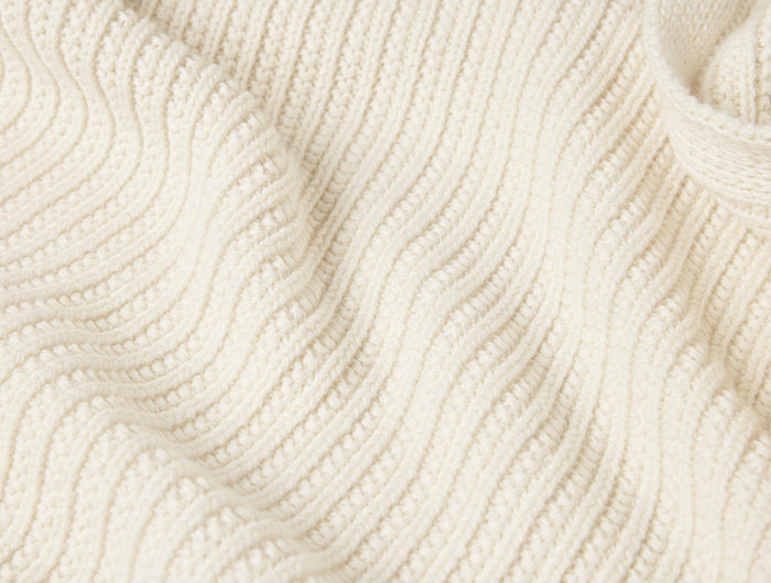 Linea Organic Knit Throw + Decorative Pillow Cover Set