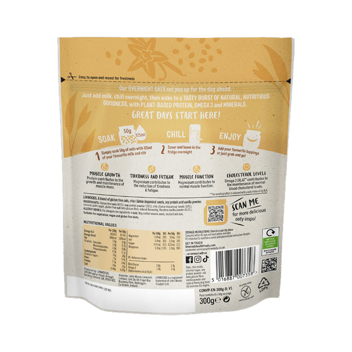 Linwoods Vanilla Protein Overnight Oats