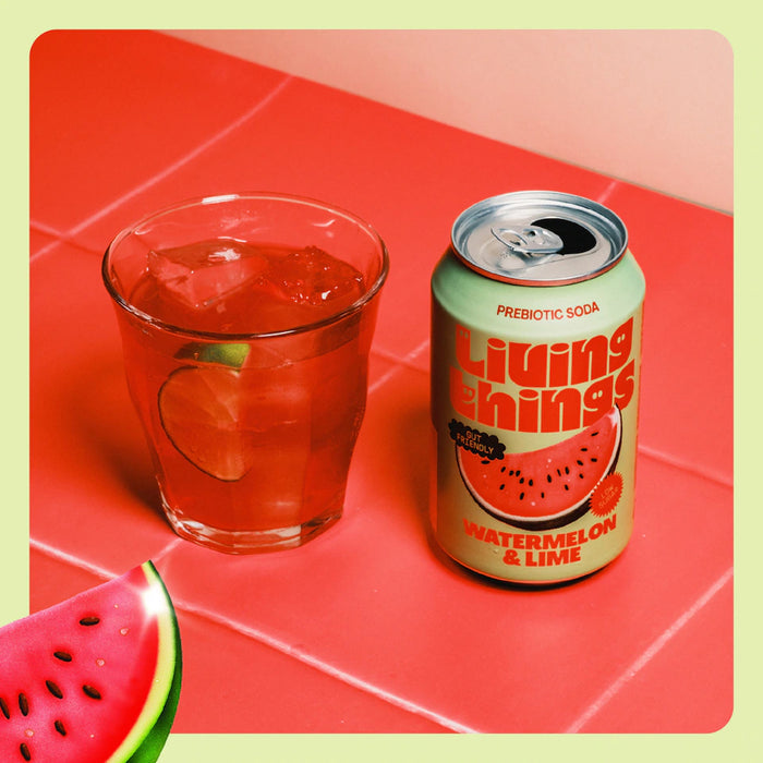 Living Things Watermelon & Lime All Natural Soda Multipack