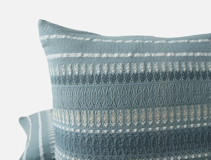 Lost Coast Decorative Organic Pillow Cover - Coyuchi | Lagoon
