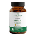 A bottle of Macanta Nutrition Omega-11 Cetoleic Acid with Omega-3 food supplement, containing 60 capsules, on a solid white background.
