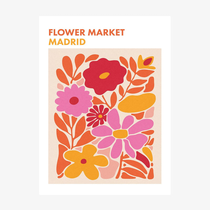 Madrid Flower Market wall art print