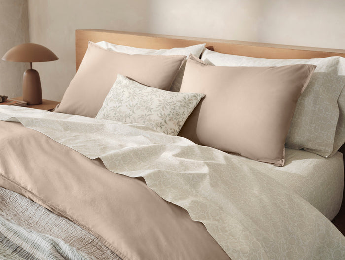 Marguerite Organic Print Decorative Pillow Cover + Pillow Insert Set