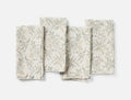 Marguerite Organic Print Napkins, Set of 4 - Coyuchi | Natural w/Gulf