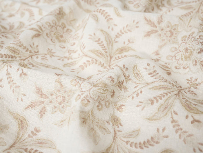 Marguerite Organic Print Napkins, Set of 4 - Coyuchi | Natural w/Praline