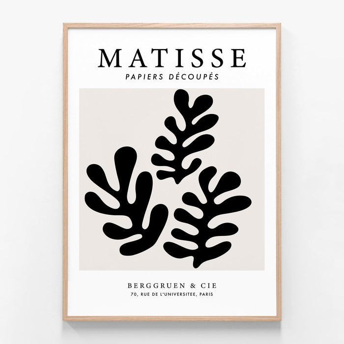 Matisse Black Coral No. 2 oak framed print