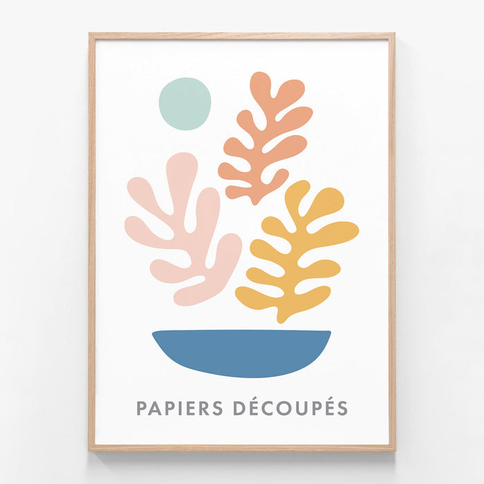 Matisse Pastels No. 2 oak framed print