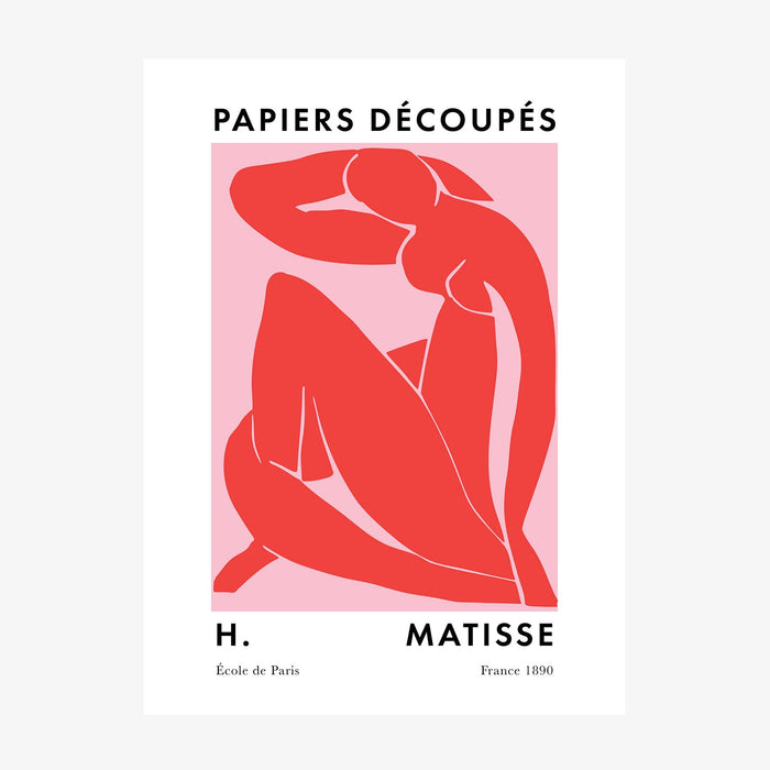 Matisse Red Nude wall art print