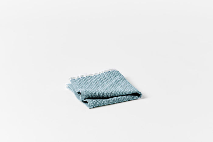 Mediterranean Organic Towels - Coyuchi | Aquamarine w/ Sea Spray