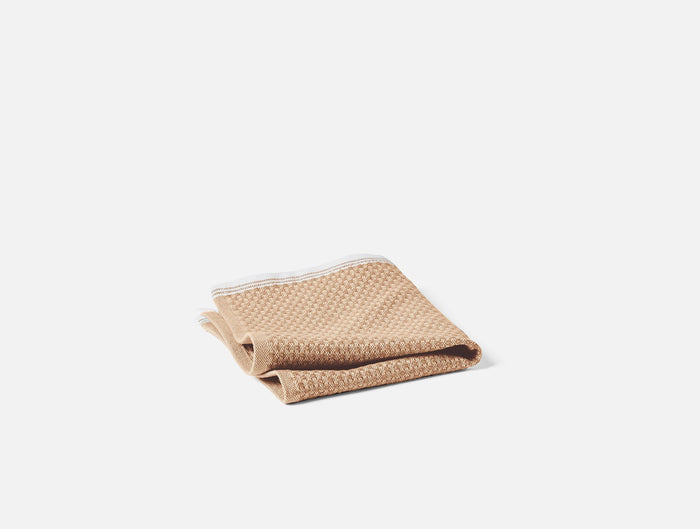 Mediterranean Organic Towels - Coyuchi | Fawn w/Rust