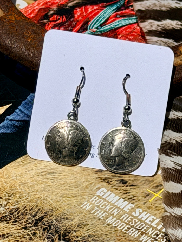 Mercury Dime Earrings