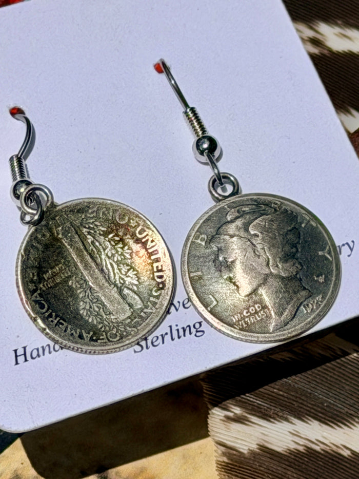 Mercury Dime Earrings