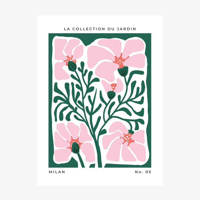 Milan Flower Market wall art print