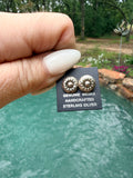 Mini Concho Stud Earrings