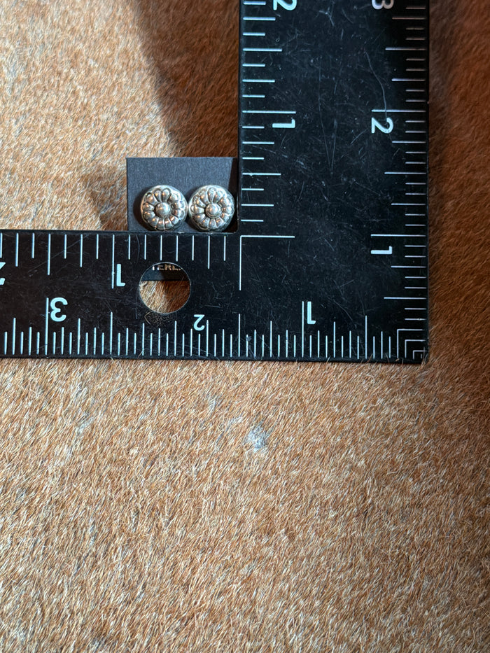 Mini Concho Stud Earrings