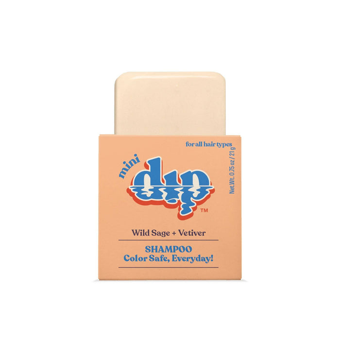 Mini Dip Shampoo Bar: Color Safe, Everyday - Wild Sage & Vetiver