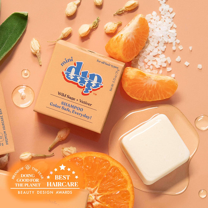 Mini Dip Shampoo Bar: Color Safe, Everyday - Wild Sage & Vetiver
