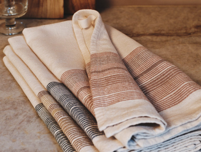 Miraloma Organic Kitchen Towel Set of 4 | Sunset