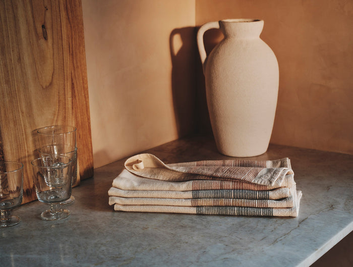Miraloma Organic Kitchen Towel Set of 4 | Sunset
