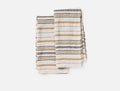 Mojave Organic Kitchen Towels, Set of 2 - Coyuchi | Khaki/Espresso Stripe