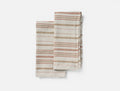 Mojave Organic Kitchen Towels, Set of 2 - Coyuchi | Khaki/Praline Stripe