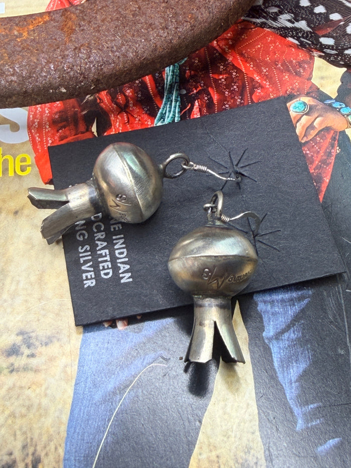 Monica Smith Chubby Sterling Silver Blossom Earrings