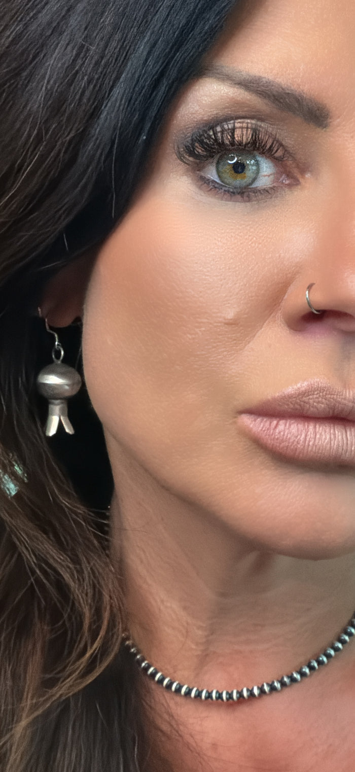 Monica Smith Chubby Sterling Silver Blossom Earrings
