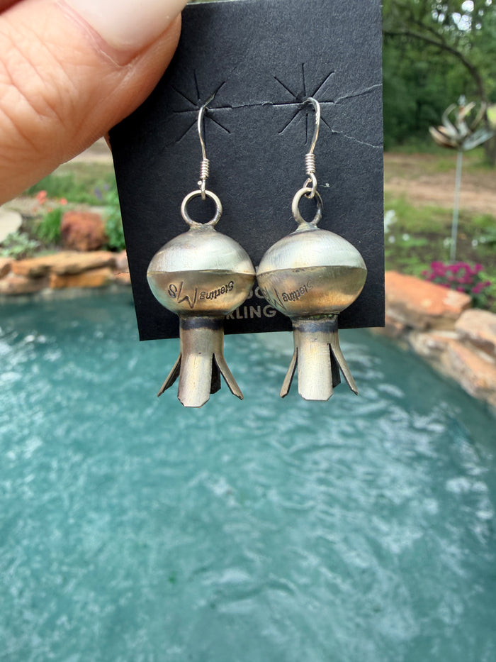Monica Smith Chubby Sterling Silver Blossom Earrings