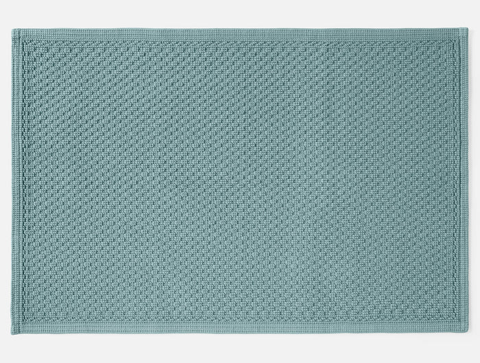 Moonstone Organic Bath Rug - Coyuchi | Pacific Blue