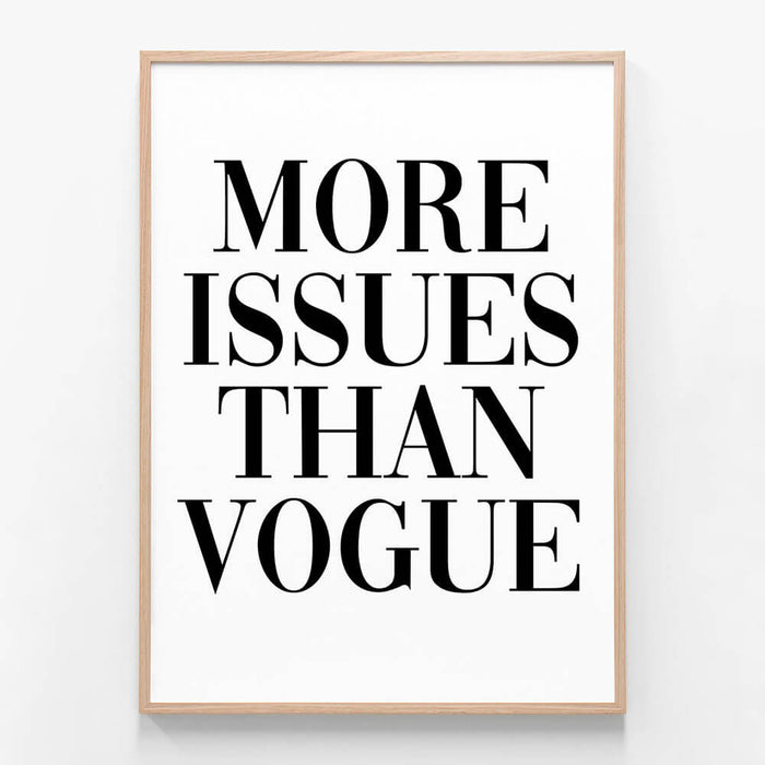 More Issues Than Vogue