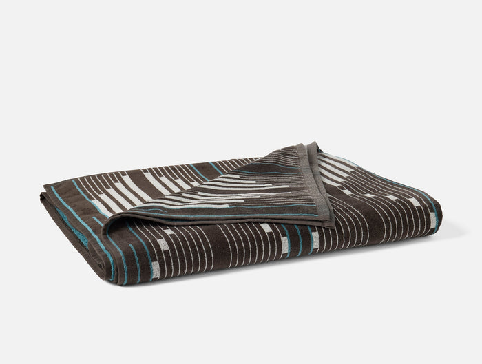 Morelia Organic Beach Towel - Coyuchi | Espresso