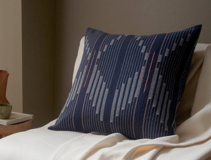 Morelia Organic Pillow Cover | Moonlight Blue