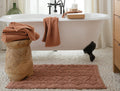Mosaic Canyon Organic Bath Rug | Adobe w/Undyed